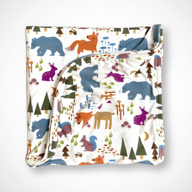 Forest Friends Blanket | Bamboo
