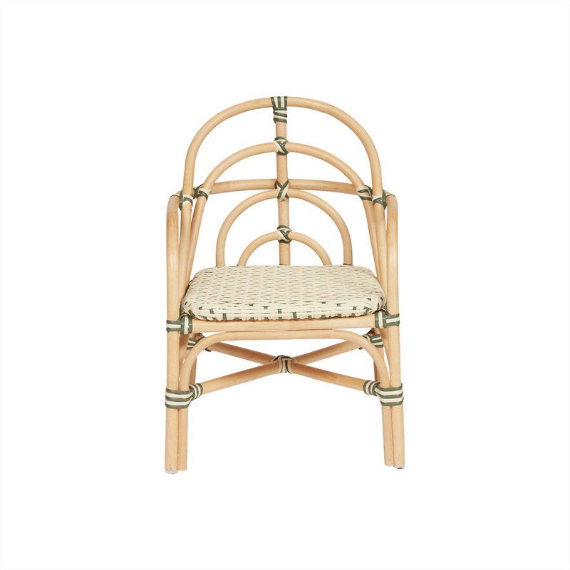 Momi Mini Outdoor Chair – Vanilla/ Olive
