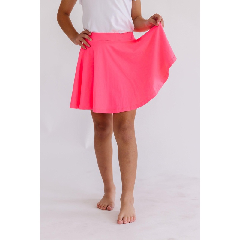 Neon Pink Twirl Skort|6-12M|12-24M|2T|3T|4T|5/6|7/8|9/10