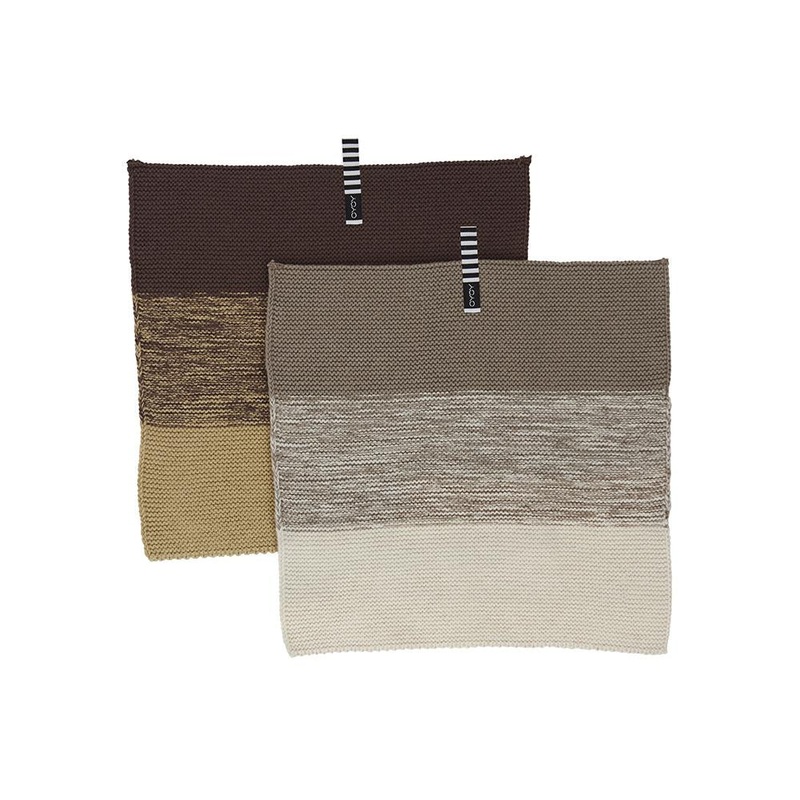 Niji Mini Dish Cloth – 2 PCS – Brown/Clay