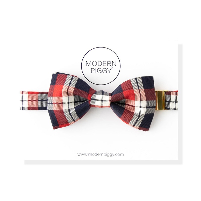 Patriotic Plaid | Bow Tie|Small (0-18m.)|Medium (18m.-7y.)|Large (8y.-teen)