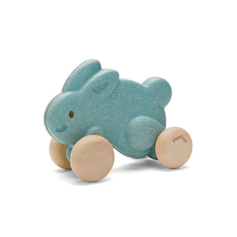 Push Along Bunny – Blue