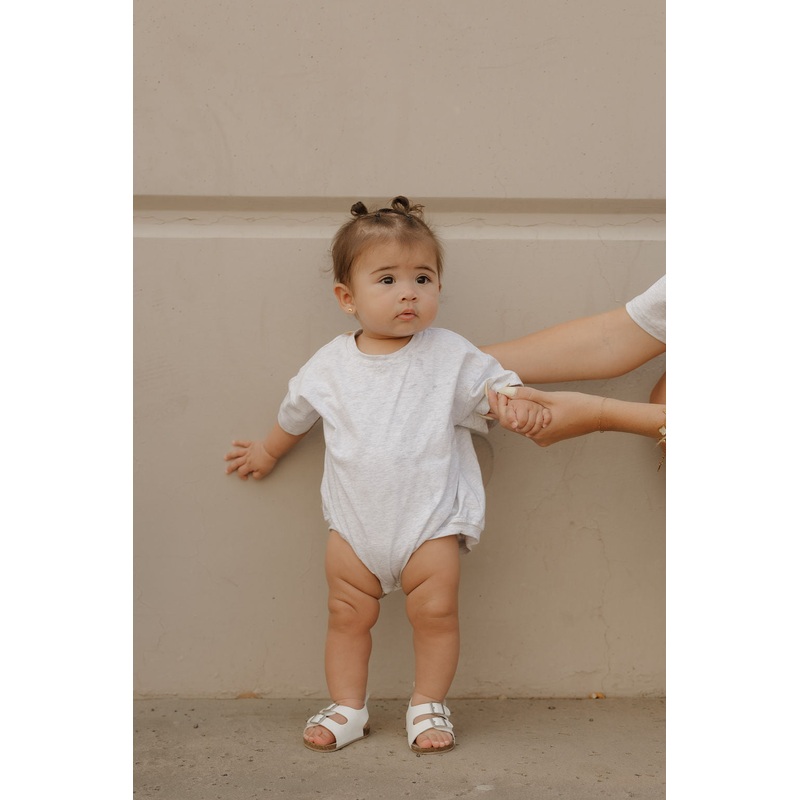 Short Sleeve Romper | Heather|Newborn|0-3 Months|3-6 Months|6-12 Months|12-18 Months|18-24 Months