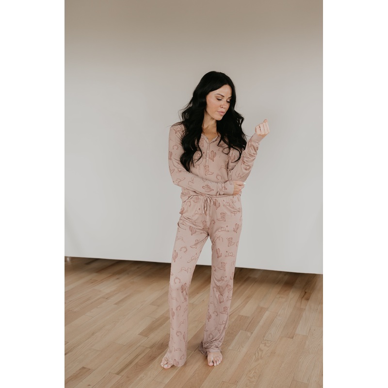 Women’s Bamboo Pajamas | Minty x ff Wild West