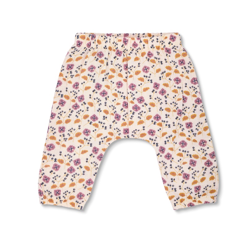 Muslin Pants – Pink Flower|Pink Flower|3-6 months|6-12 months|12-18 months|2T|3T