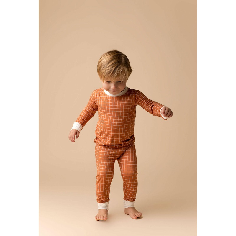 Rust Grid Two Piece Set – Jammers x Karrie Locher