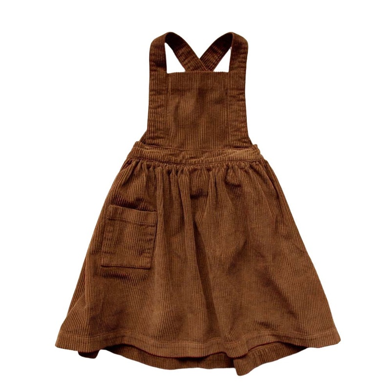 The Corduroy Pinafore – Rust|12-18 months|18-24 months|2-3 years|3-4 years|4-5 years|5-6 years|6-7 years|8-9 years|9-10 years
