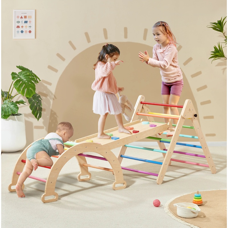 Tiny Land 5-in-1 Rainbow climbing set
