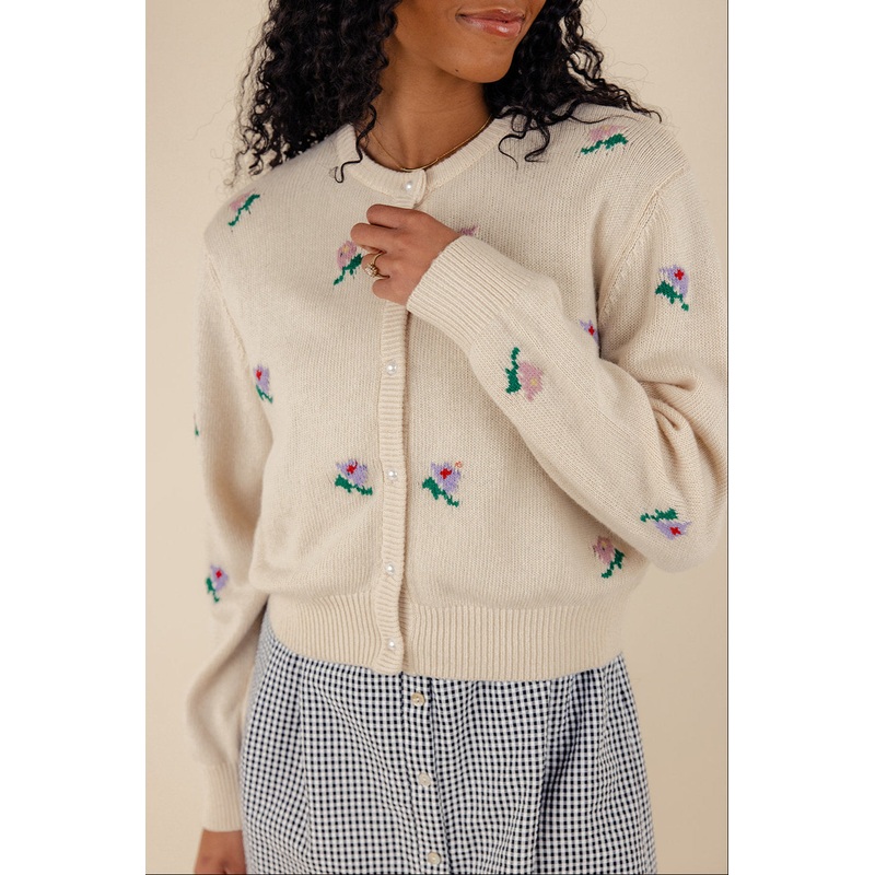 All Of Me Floral Cardigan|Cornsilk|S|M|L|XL
