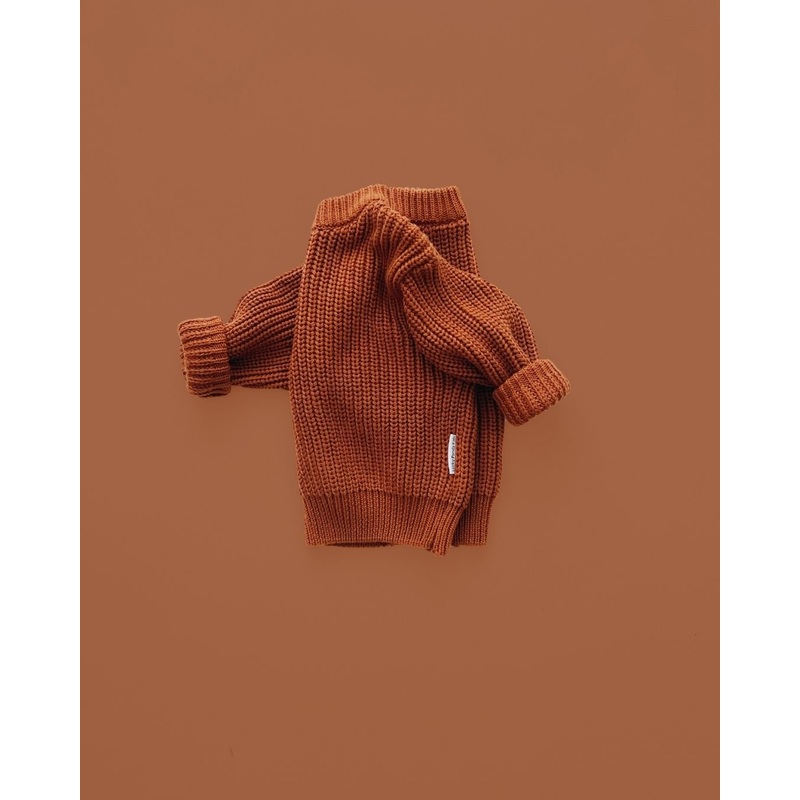 Chunky Knit Sweater | Rust|0-6M|6-12M|12-24M|2-3T|3-4T|4-5T