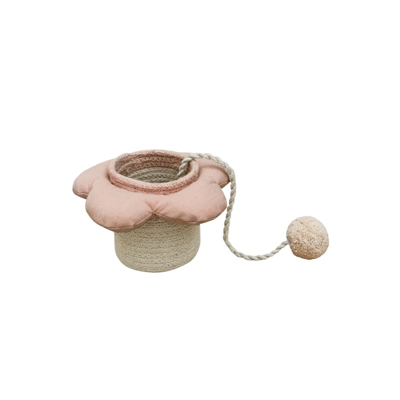 CUP & BALL TOY FLOWER|15 x 10 cm|Vintage Nude