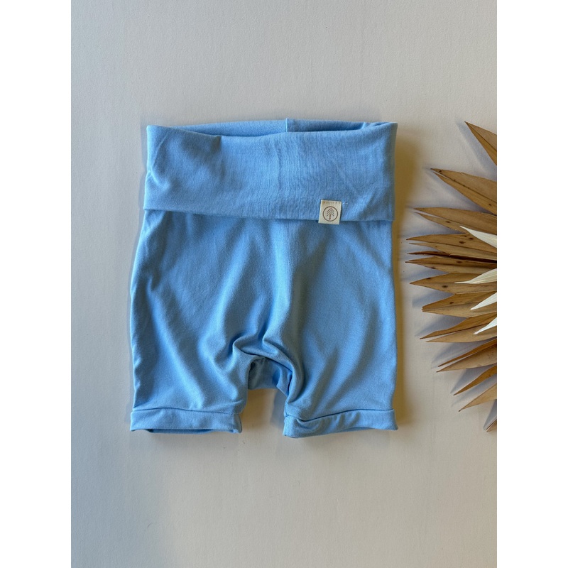 Fold Over Shorties | Ocean | Luxury Bamboo