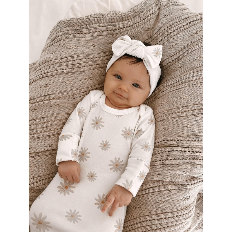 Luna + Luca Floral Knotted Gown + Bow