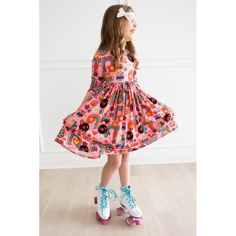 Put Your Records On Twirl Dress