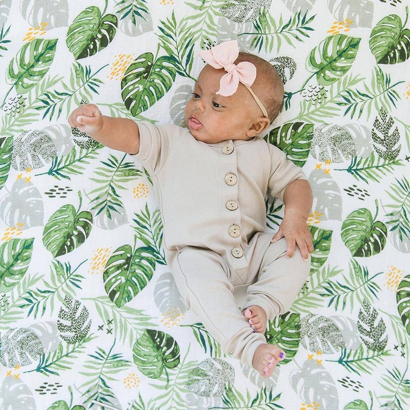 Rainforest Classic Muslin Crib Sheet