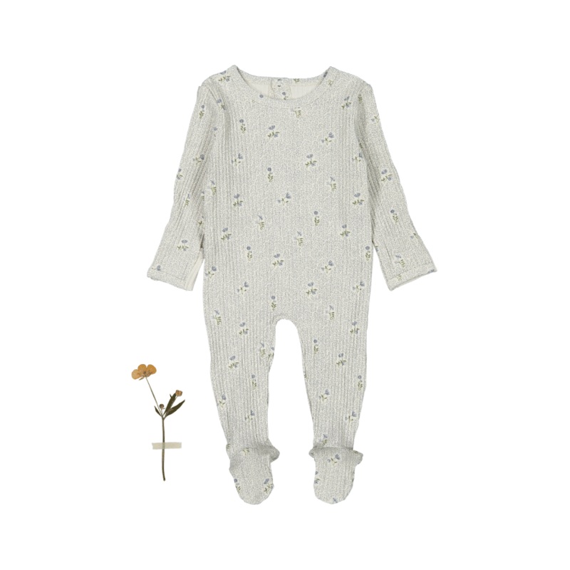 The Printed Romper – Dahlia Blue