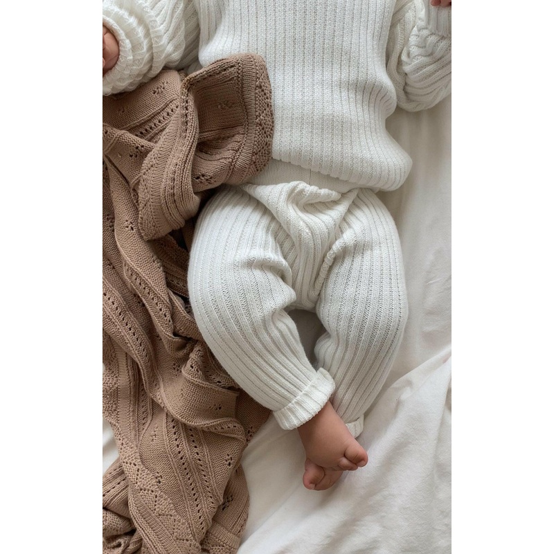 Chunky Rib Leggings – White|Newborn|0-3m|3-6m|6-12m|12-18m|18-24m|White
