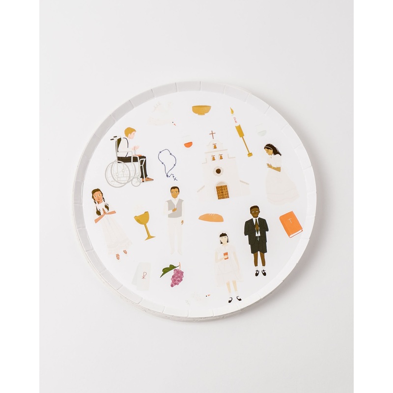 First Communion Cocktail Plates