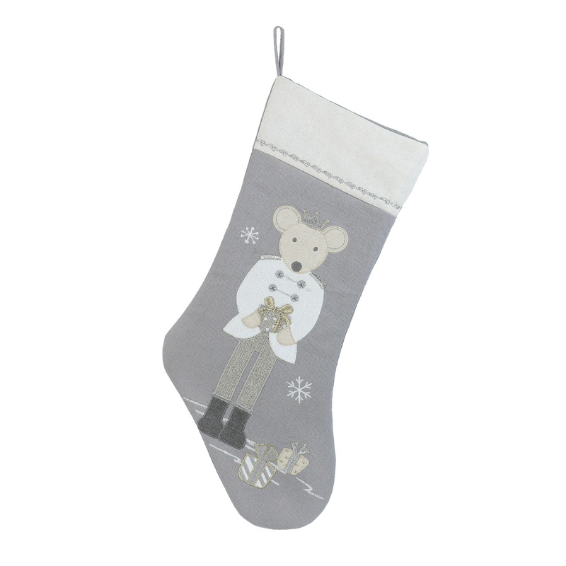 King Mouse Stocking – White