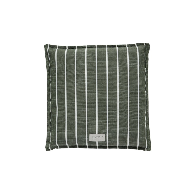 Kyoto Outdoor Cushion Square – Garden Green/Off White
