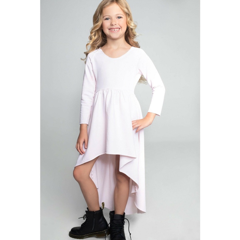 Organic Giselle Dress Long Sleeve Pink