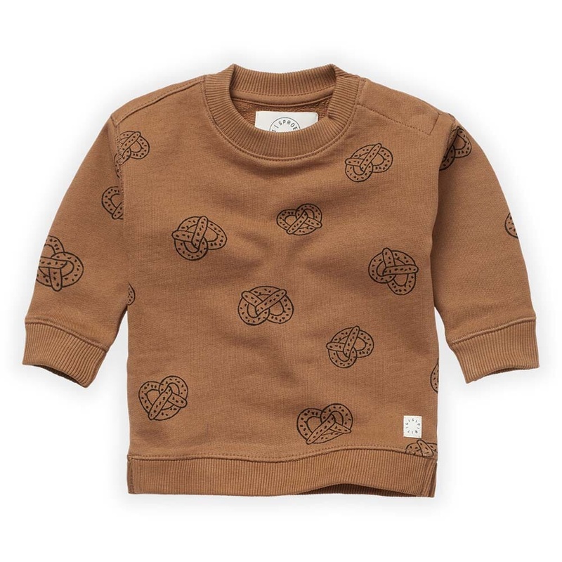 Pretzel Print Sweatshirt – Lion