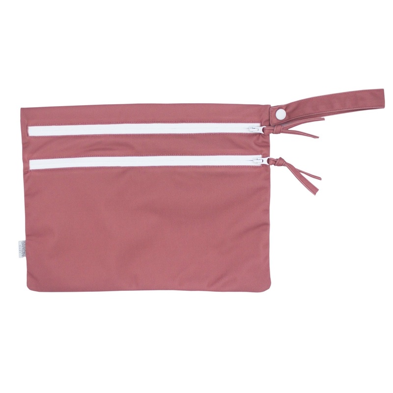 Solid Blush Minimalist – Waterproof Wet Bag (For mealtime, on-the-go, and more!)