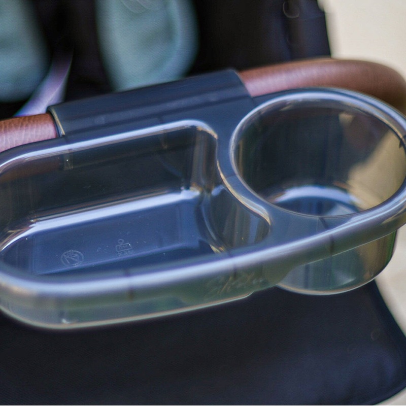 Strolee Snack Tray|Translucent Grey