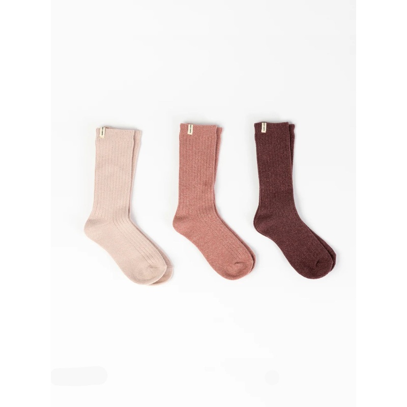 The Plush Lounge Sock 3-Pack|Burgundy/Rouge/Dusty Rose|Pine/Olive/Juniper|Cacao/Taupe/Alabaster|Eclipse/Deep Blue/Smokey Blue|Charcoal/Coal/Stone|XS/S|M/L