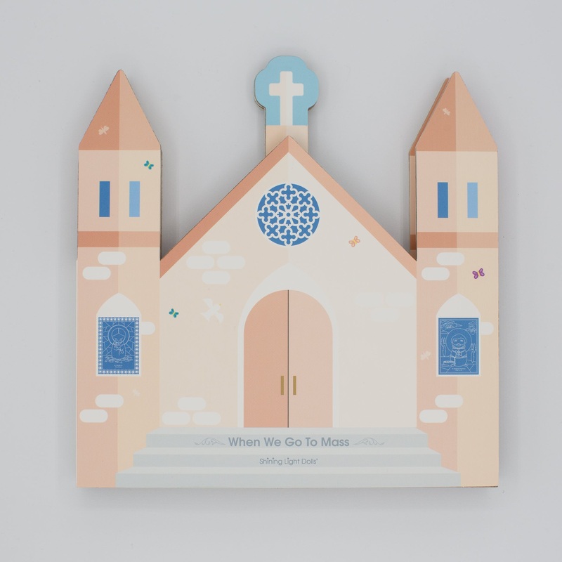 When We Go to Mass – shaped board book