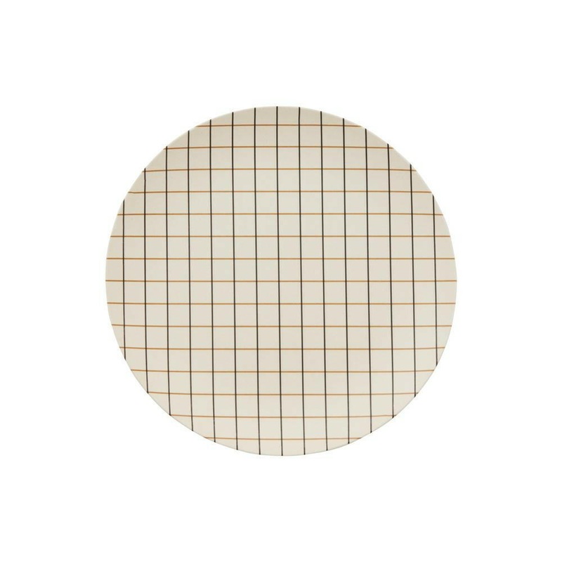 Bamboo Grid Tray – Small – Offwhite / Rubber