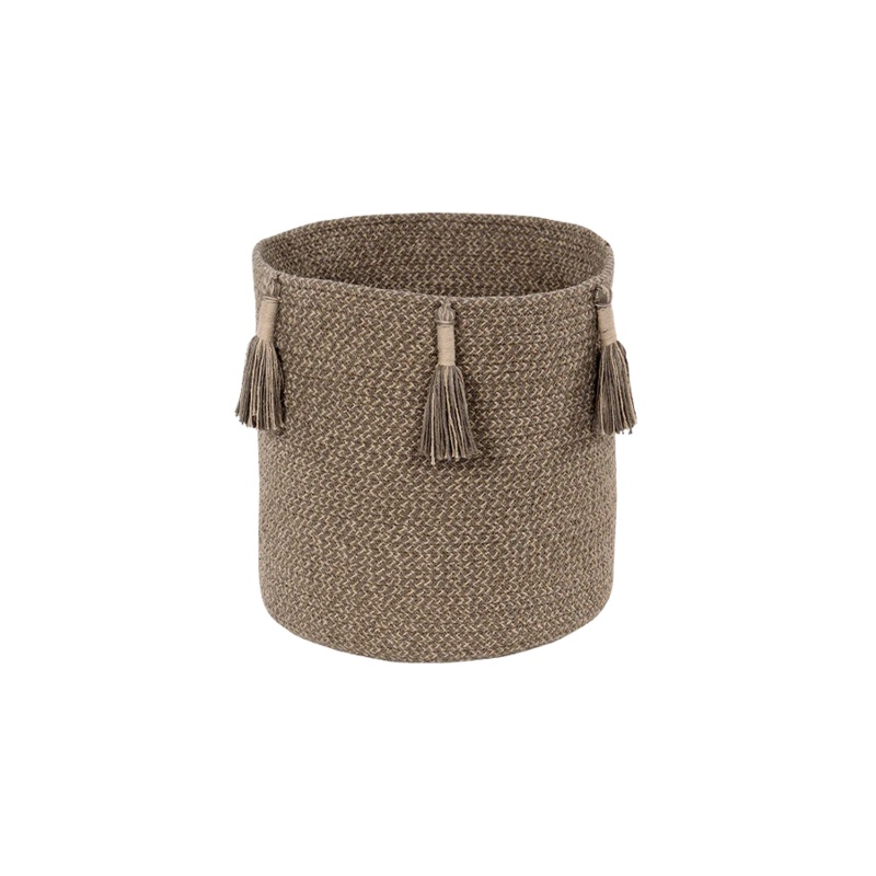 BASKET WOODY SOIL BROWN|30 x 30 cm|Soil Brown