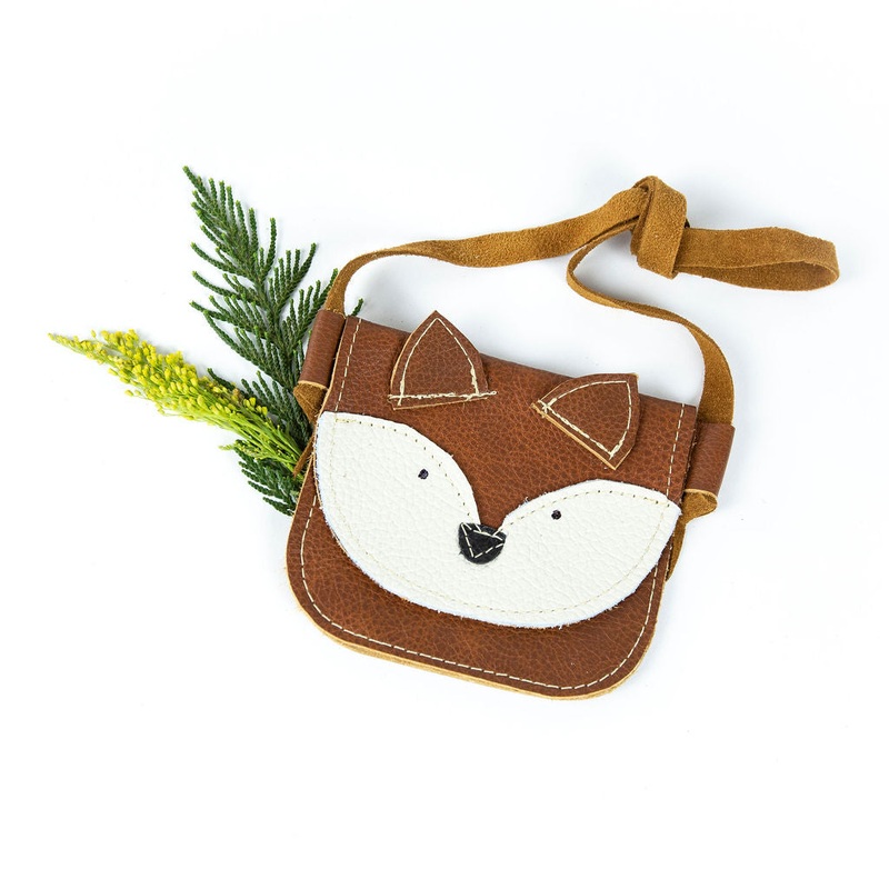 Chestnut Fox Critters Leather PURSE Toddler & Kids