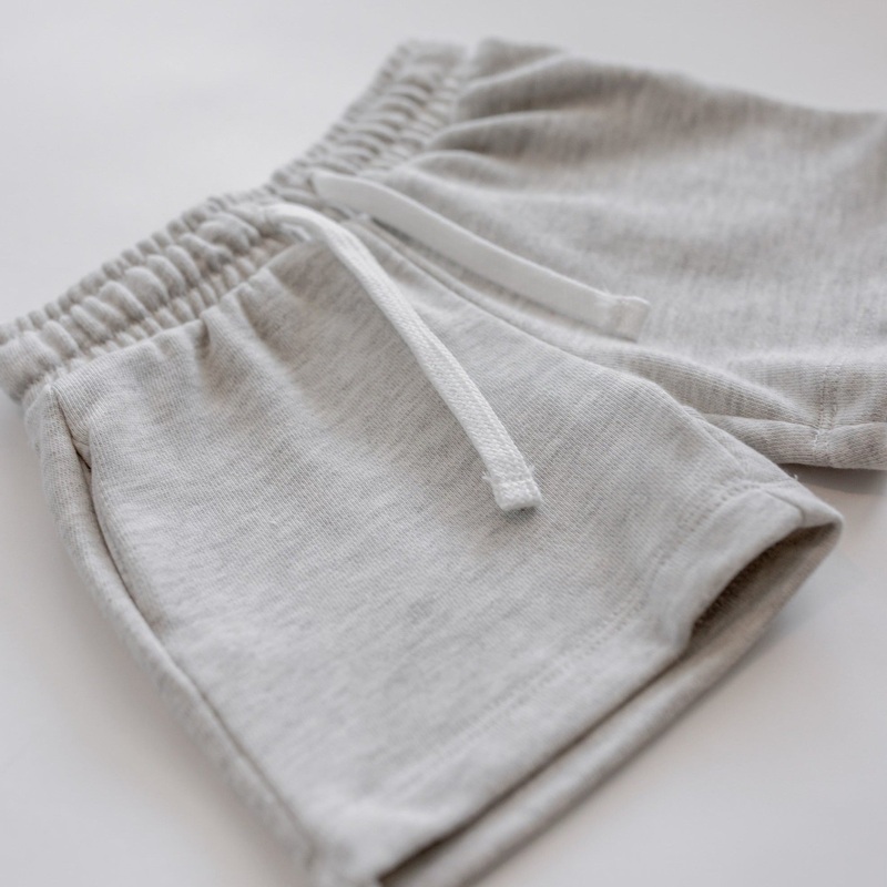 Everyday Sweat Shorts|9-12M|12-18M|18-24M|2-3T|3-4T|4-5T|5-6T|Heathered Grey|Oatmeal