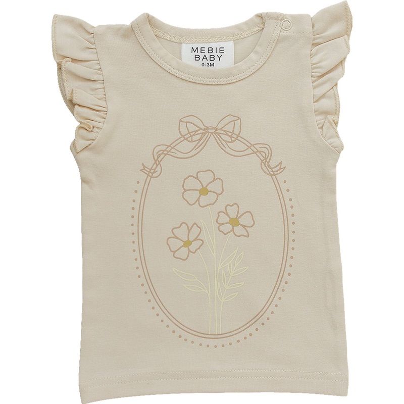 Floral Framed Ruffle Tee|0-3|3-6|6-12|18|2T|3T|4T|5T