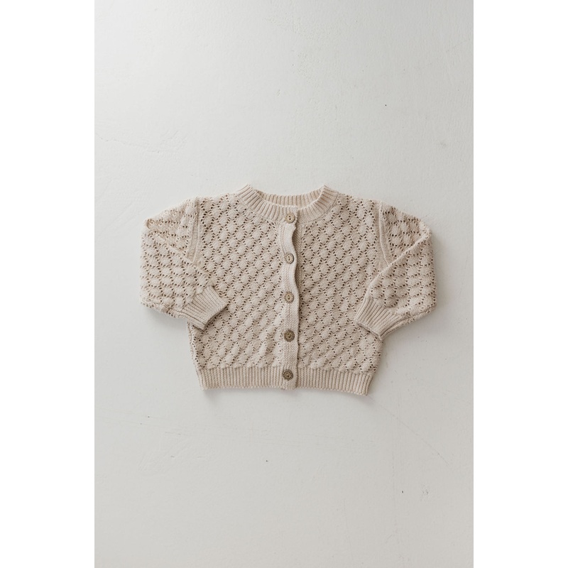 Knit Cardigan | Biscuit|0-3 Months|3-6 Months|6-12 Months|12-18 Months|18-24 Months