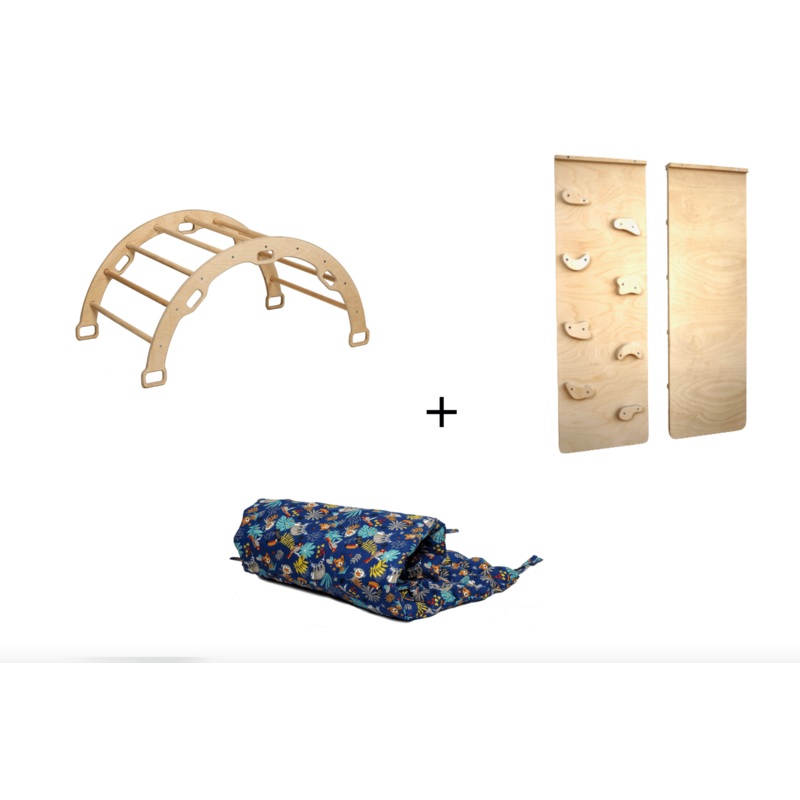 Montessori Arch Rocker with Ramp and Pillow