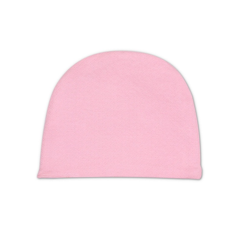 Organic Cotton Hat  Pink Pointelle