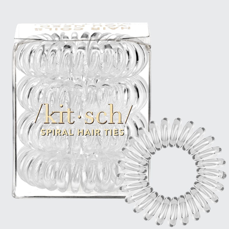 Spiral Hair Ties 4 Pc – Clear