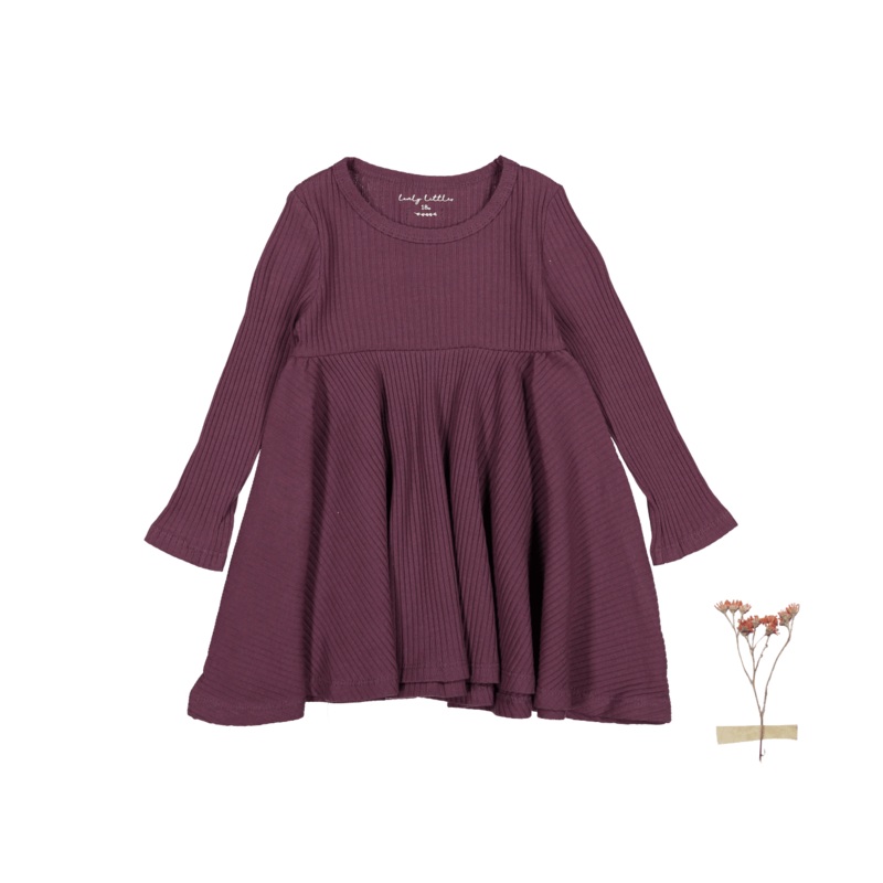 The Long Sleeve Dress – Mulberry