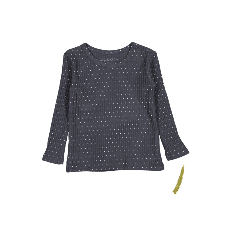 The Printed Long Sleeve Tee – Steel Dot