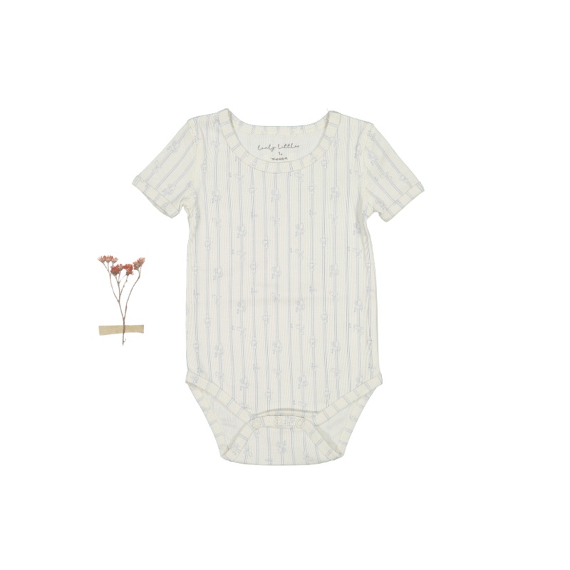 The Printed Short Sleeve Onesie – Linear Leaf