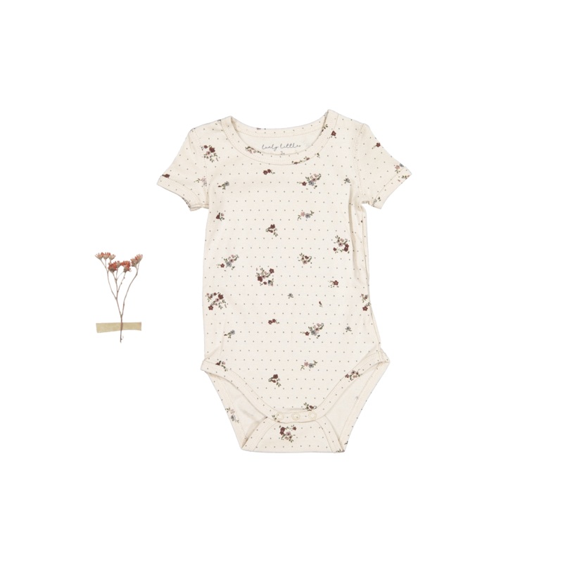 The Printed Short Sleeve Onesie – Vintage Floral