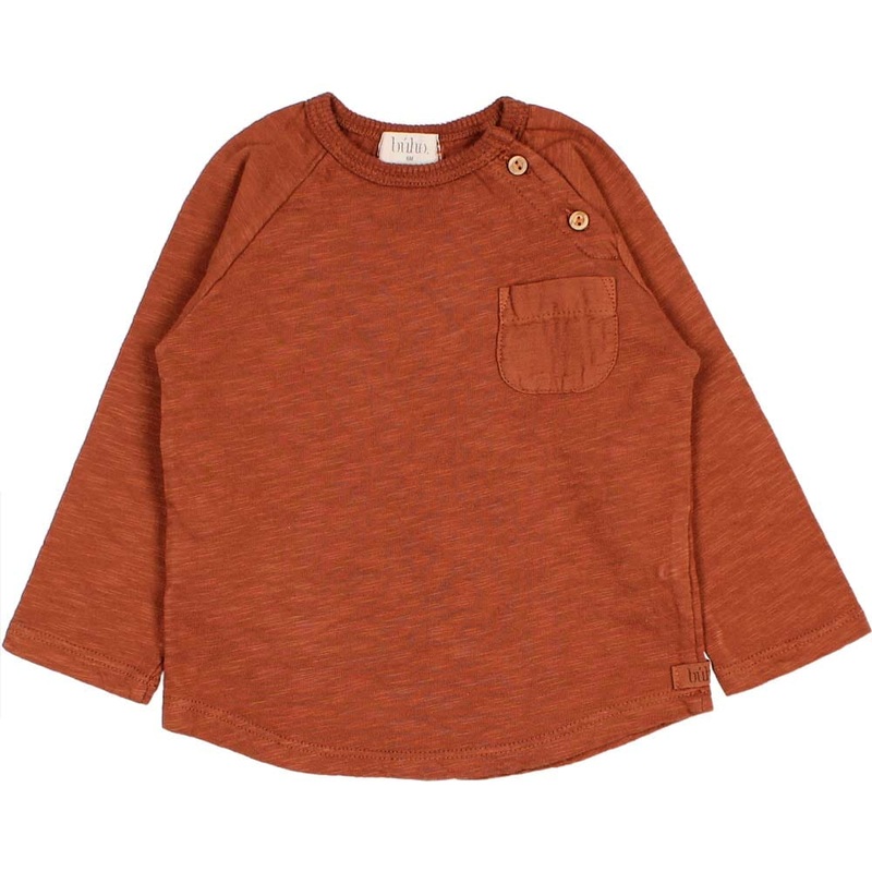 Baby Pocket T-Shirt – Rust|3m|6m|9m|12m|18m|24m