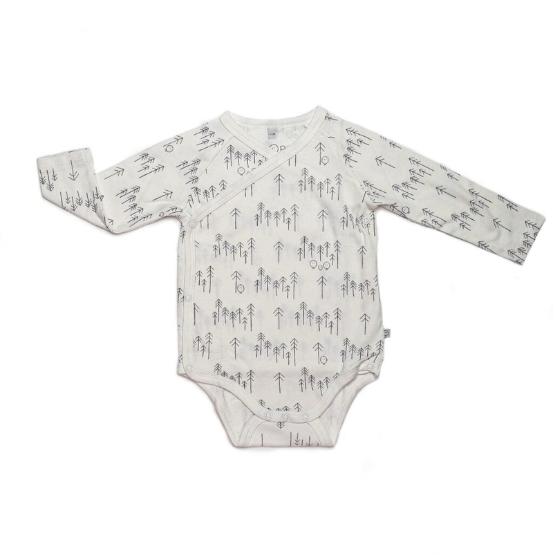 Long Sleeve Kimono Bodysuit – Forest