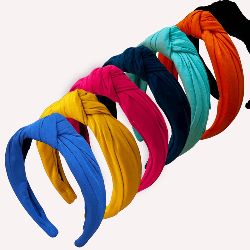 Signature Solids Top Knot|Onyx|Mint|Ocean|Fuchsia|Periwinkle|Sunshine|Tangerine