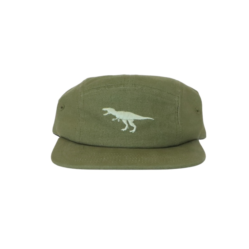 T-Rex Cotton Five-Panel Hat in Green