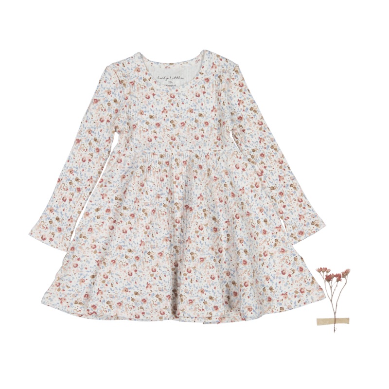 The Printed Long Sleeve Dress – Evelyn