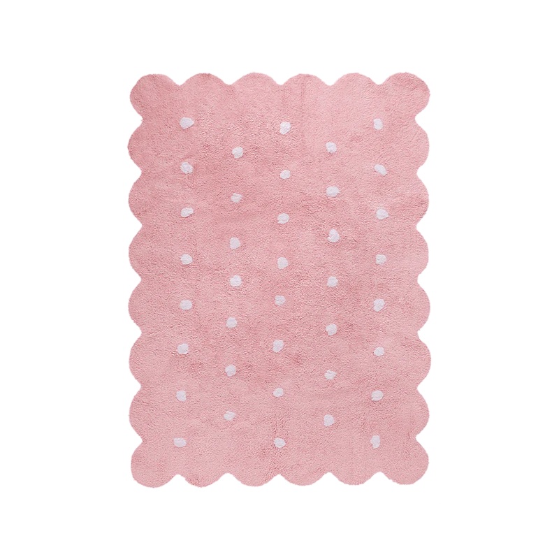 WASHABLE RUG BISCUIT PINK|120 x 160 cm|Pink