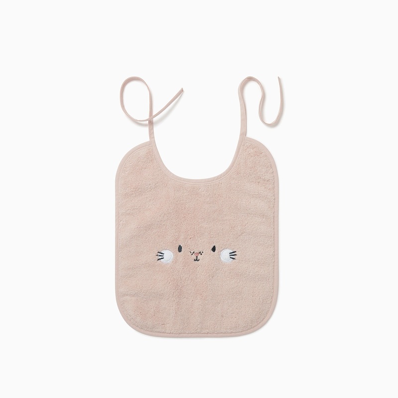 Animal Towel Bib – Blush|One Size